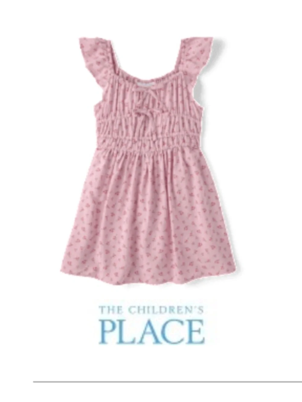 The Children's Place Floral Bow Flutter Dress